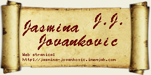 Jasmina Jovanković vizit kartica